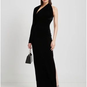 Manhattan Velvet Slit Gown